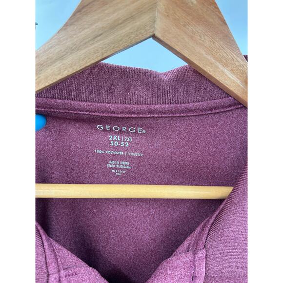 George XXL Red Polo Golf Shirt Casual Pullover - Picture 6 of 6